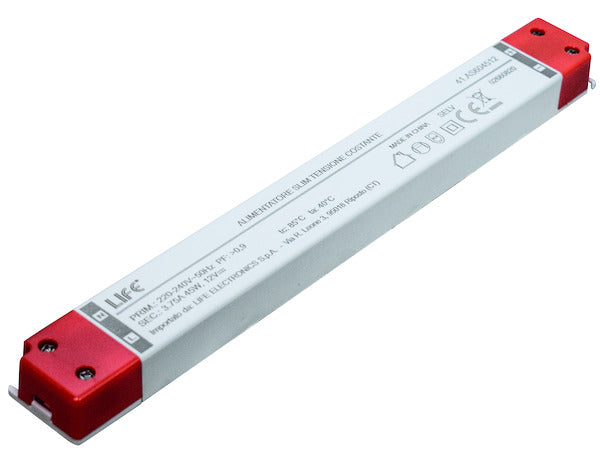 Alimentatore Ultra Slim, 12Vdc 3,750A 45W, IN:220Vac, DIM.:251x30x16mm Alimentatore Ultra Slim, 12Vdc 3,750A 45W, IN:220Vac, DIM.:251x30x16mm